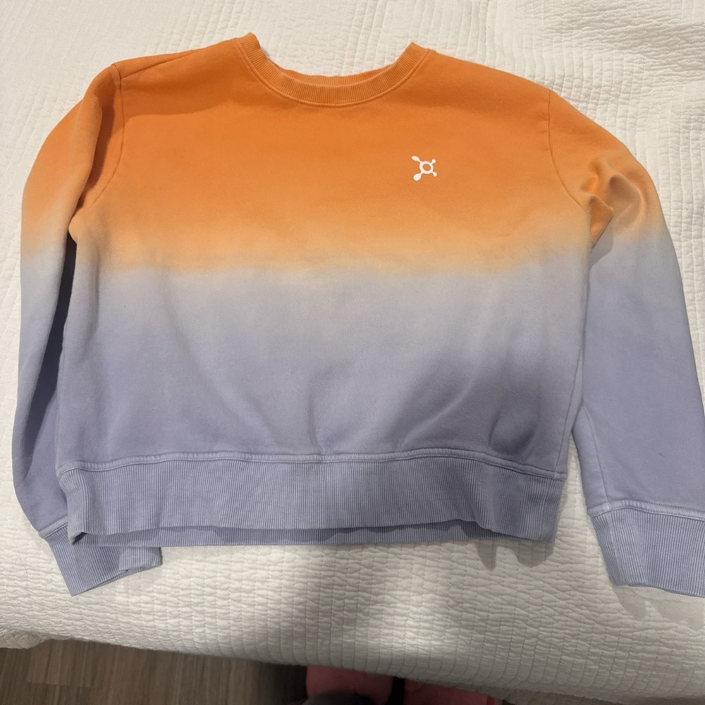 Orangetheory Orange and Purple Ombre Sweater